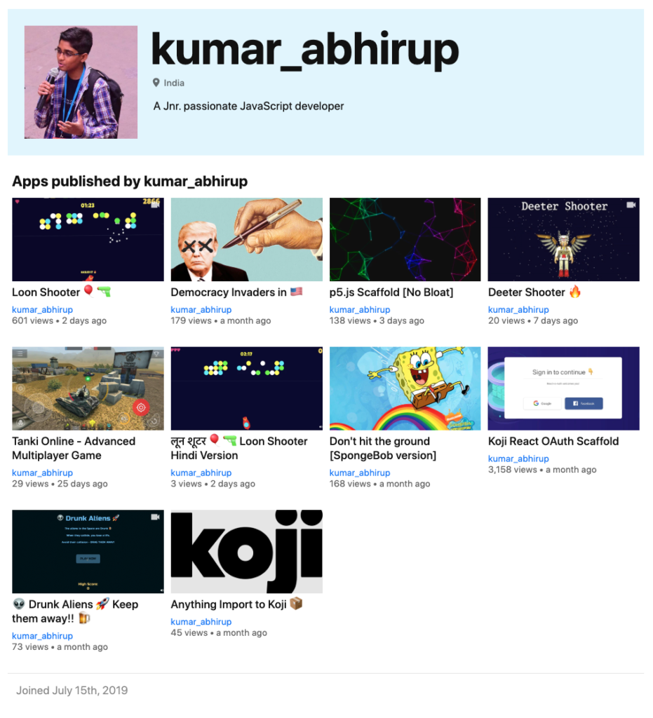 Kumar's Profile
